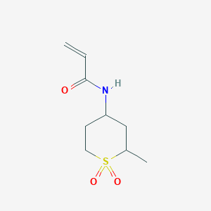 molecular formula C9H15NO3S B2597529 N-(2-Methyl-1,1-dioxothian-4-yl)prop-2-enamide CAS No. 2169561-86-6