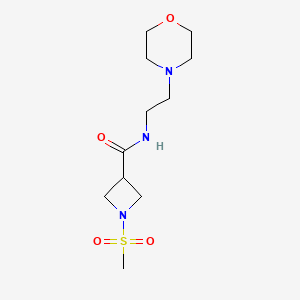 1-(methylsulfonyl)-N-(2-morpholinoethyl)azetidine-3-carboxamide