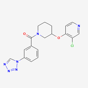 (3-(1H-tetrazol-1-yl)phenyl)(3-((3-chloropyridin-4-yl)oxy)piperidin-1-yl)methanone