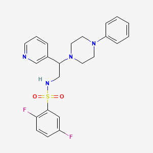 2,5-difluoro-N-[2-(4-phenylpiperazin-1-yl)-2-pyridin-3-ylethyl]benzenesulfonamide