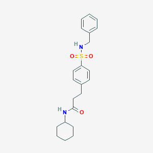 3-[4-(benzylsulfamoyl)phenyl]-N-cyclohexylpropanamide