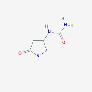 molecular formula C6H11N3O2 B2597553 (1-甲基-5-氧代吡咯烷-3-基)脲 CAS No. 1849297-48-8