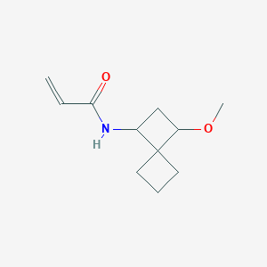 molecular formula C11H17NO2 B2597559 N-(3-Methoxyspiro[3.3]heptan-1-yl)prop-2-enamide CAS No. 2157281-27-9