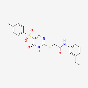 N-(3-ethylphenyl)-2-((6-oxo-5-tosyl-1,6-dihydropyrimidin-2-yl)thio)acetamide