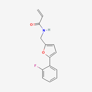N-{[5-(2-fluorophenyl)furan-2-yl]methyl}prop-2-enamide