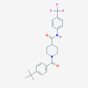 1-(4-tert-butylbenzoyl)-N-[4-(trifluoromethyl)phenyl]piperidine-4-carboxamide