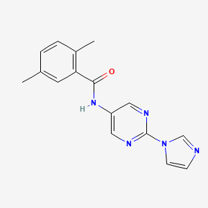 N-(2-(1H-imidazol-1-yl)pyrimidin-5-yl)-2,5-dimethylbenzamide