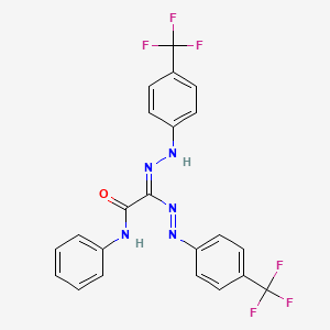 N-phenyl-2-{2-[4-(trifluoromethyl)phenyl]diazenyl}-2-{2-[4-(trifluoromethyl)phenyl]hydrazono}acetamide