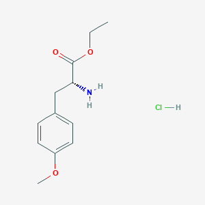 molecular formula C12H18ClNO3 B2597595 Ethyl (2R)-2-amino-3-(4-methoxyphenyl)propanoate;hydrochloride CAS No. 2343963-69-7