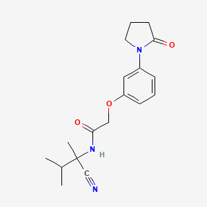 N-(1-cyano-1,2-dimethylpropyl)-2-[3-(2-oxopyrrolidin-1-yl)phenoxy]acetamide