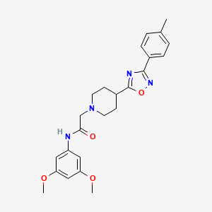 N-(3,5-dimethoxyphenyl)-2-(4-(3-(p-tolyl)-1,2,4-oxadiazol-5-yl)piperidin-1-yl)acetamide