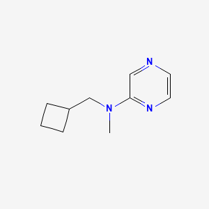 molecular formula C10H15N3 B2597609 N-(环丁基甲基)-N-甲基吡嗪-2-胺 CAS No. 1866165-41-4