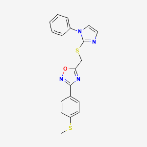 molecular formula C19H16N4OS2 B2597619 3-({4-[2-(2-Fluorophenoxy)ethyl]piperidin-1-yl}carbonyl)pyridine CAS No. 1115958-76-3