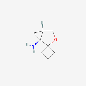 molecular formula C8H13NO B2597640 (1R,5R)-Spiro[3-oxabicyclo[3.1.0]hexane-2,1'-cyclobutane]-1-amine CAS No. 2137593-03-2