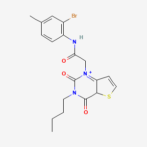 molecular formula C19H20BrN3O3S B2597644 N-(2-bromo-4-methylphenyl)-2-{3-butyl-2,4-dioxo-1H,2H,3H,4H-thieno[3,2-d]pyrimidin-1-yl}acetamide CAS No. 1252901-37-3