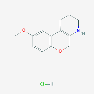 9-Methoxy-2,3,4,5-tetrahydro-1H-chromeno[3,4-b]pyridine;hydrochloride