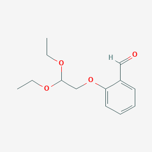 molecular formula C13H18O4 B2597651 2-(2,2-二乙氧基乙氧基)苯甲醛 CAS No. 23145-21-3