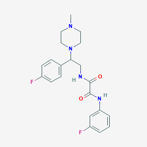 N1-(3-fluorophenyl)-N2-(2-(4-fluorophenyl)-2-(4-methylpiperazin-1-yl)ethyl)oxalamide
