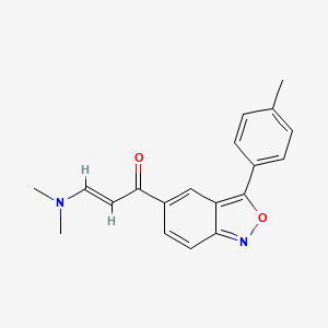 molecular formula C19H18N2O2 B2597682 (E)-3-(dimethylamino)-1-[3-(4-methylphenyl)-2,1-benzisoxazol-5-yl]-2-propen-1-one CAS No. 691870-00-5