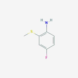 molecular formula C7H8FNS B2597710 4-Fluoro-2-(methylsulfanyl)aniline CAS No. 439291-57-3