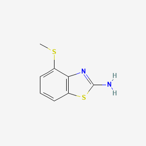 molecular formula C8H8N2S2 B2597725 4-(Methylthio)-1,3-benzothiazol-2-amine CAS No. 1105194-60-2