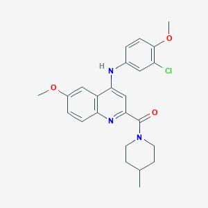 Ethyl 1-{[5-(3,4-dimethylisoxazol-5-yl)-2-thienyl]sulfonyl}piperidine-4-carboxylate