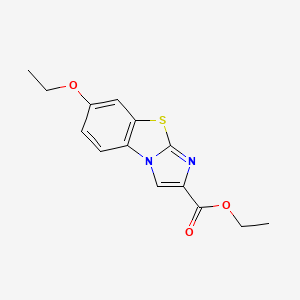 molecular formula C14H14N2O3S B2597741 Ethyl 7-ethoxyimidazo[2,1-b][1,3]benzothiazole-2-carboxylate CAS No. 81022-06-2