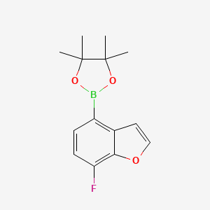 2-(7-Fluoro-1-benzofuran-4-yl)-4,4,5,5-tetramethyl-1,3,2-dioxaborolane