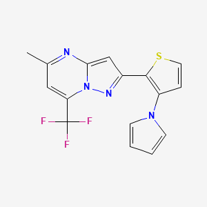 5-methyl-2-[3-(1H-pyrrol-1-yl)-2-thienyl]-7-(trifluoromethyl)pyrazolo[1,5-a]pyrimidine
