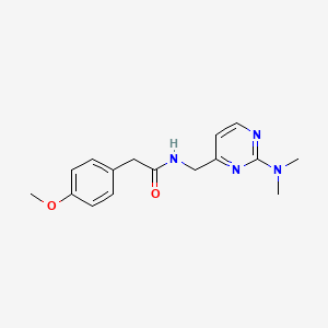 N-((2-(dimethylamino)pyrimidin-4-yl)methyl)-2-(4-methoxyphenyl)acetamide