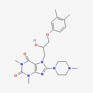 7-(3-(3,4-dimethylphenoxy)-2-hydroxypropyl)-1,3-dimethyl-8-(4-methylpiperazin-1-yl)-1H-purine-2,6(3H,7H)-dione
