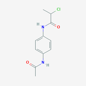 N-[4-(acetylamino)phenyl]-2-chloropropanamide