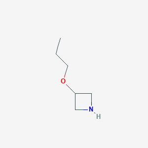 molecular formula C6H13NO B2597783 3-Propoxyazetidine CAS No. 897019-55-5; 897086-92-9