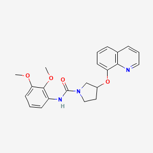 N-(2,3-dimethoxyphenyl)-3-(quinolin-8-yloxy)pyrrolidine-1-carboxamide