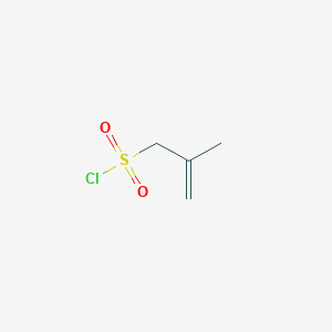 molecular formula C4H7ClO2S B2597791 2-Methylprop-2-ene-1-sulfonyl chloride CAS No. 14568-34-4