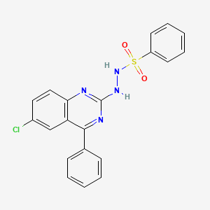 N'-(6-chloro-4-phenylquinazolin-2-yl)benzenesulfonohydrazide