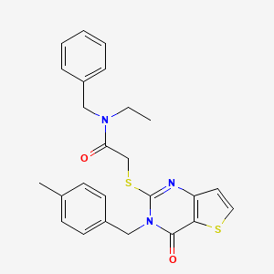 N-benzyl-N-ethyl-2-((3-(4-methylbenzyl)-4-oxo-3,4-dihydrothieno[3,2-d]pyrimidin-2-yl)thio)acetamide