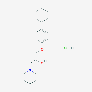 molecular formula C20H32ClNO2 B2597806 1-(4-Cyclohexylphenoxy)-3-(piperidin-1-yl)propan-2-ol hydrochloride CAS No. 478785-28-3