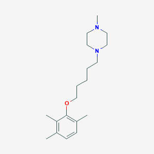 molecular formula C19H32N2O B259781 1-Methyl-4-[5-(2,3,6-trimethylphenoxy)pentyl]piperazine 