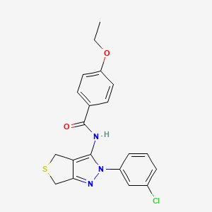 N-[2-(3-chlorophenyl)-4,6-dihydrothieno[3,4-c]pyrazol-3-yl]-4-ethoxybenzamide