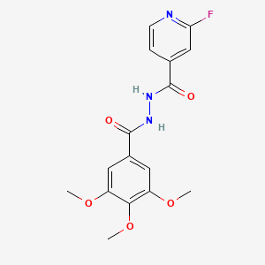 2-fluoro-N'-(3,4,5-trimethoxybenzoyl)pyridine-4-carbohydrazide