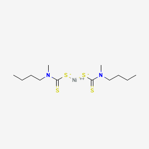 molecular formula C12H24N2NiS4 B2597816 Di{[butyl(methyl)carbamothioyl]sulfanyl}nickel CAS No. 56377-18-5