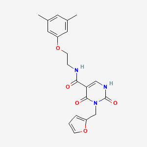 N-(2-(3,5-dimethylphenoxy)ethyl)-3-(furan-2-ylmethyl)-2,4-dioxo-1,2,3,4-tetrahydropyrimidine-5-carboxamide