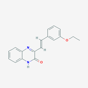 molecular formula C18H16N2O2 B2597829 (E)-3-(3-ethoxystyryl)quinoxalin-2(1H)-one CAS No. 1798416-96-2