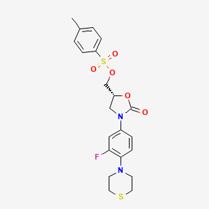 (R)-(3-(3-Fluoro-4-thiomorpholinophenyl)-2-oxooxazolidin-5-YL)methyl 4-methylbenzenesulfonate