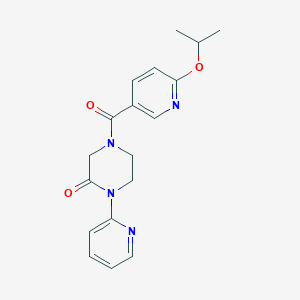 4-(6-Isopropoxynicotinoyl)-1-(pyridin-2-yl)piperazin-2-one