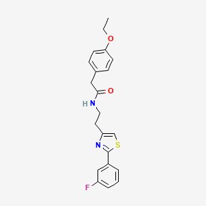 2-(4-ethoxyphenyl)-N-[2-[2-(3-fluorophenyl)-1,3-thiazol-4-yl]ethyl]acetamide