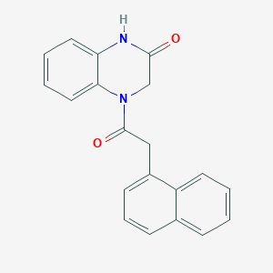 4-(2-(naphthalen-1-yl)acetyl)-3,4-dihydroquinoxalin-2(1H)-one
