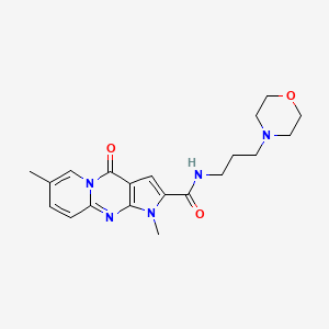 1,7-dimethyl-N-(3-morpholinopropyl)-4-oxo-1,4-dihydropyrido[1,2-a]pyrrolo[2,3-d]pyrimidine-2-carboxamide