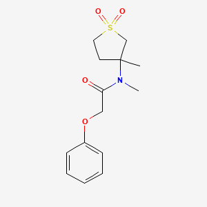 N-methyl-N-(3-methyl-1,1-dioxothiolan-3-yl)-2-phenoxyacetamide